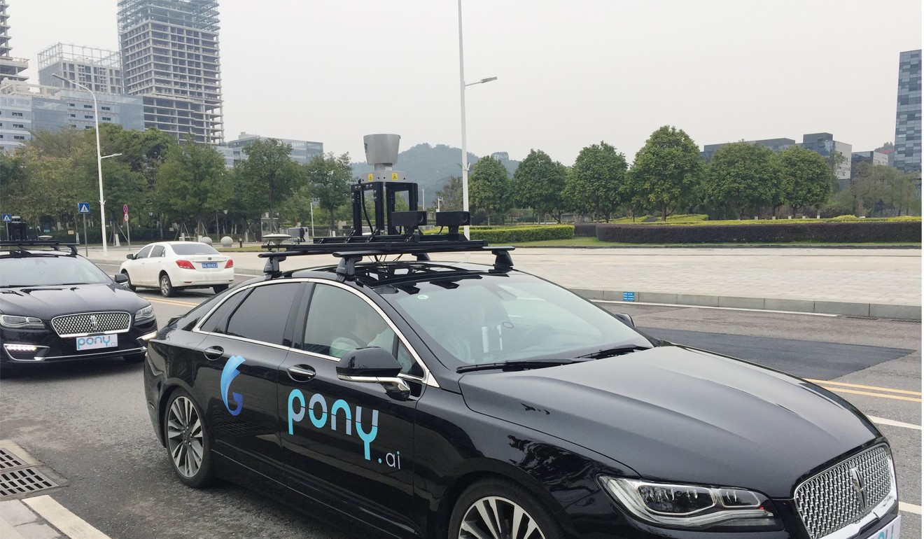 Pony.ai plans to introduce a fleet of 200 self-driving cars in Guangzhou by the end of the year. Photo: Sarah Dai