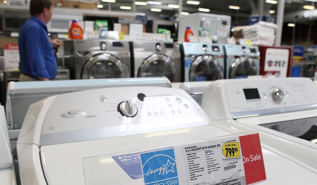 The Trump administration has put tariffs on washing machines made in China. Photo: AFP