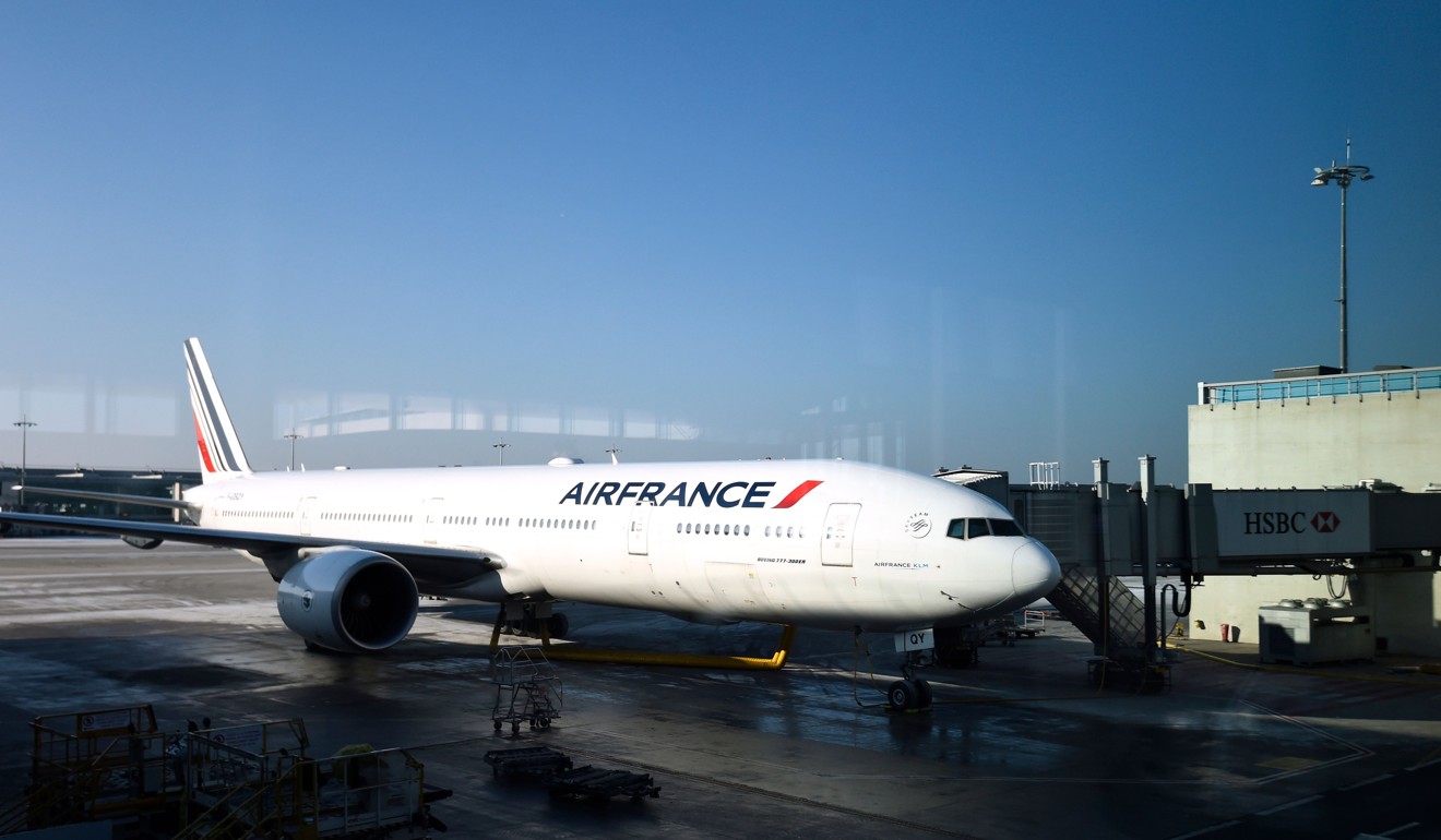 An Air France plane parked at Roissy-Charles-de-Gaulle airport, north of Paris. Photo: AFP