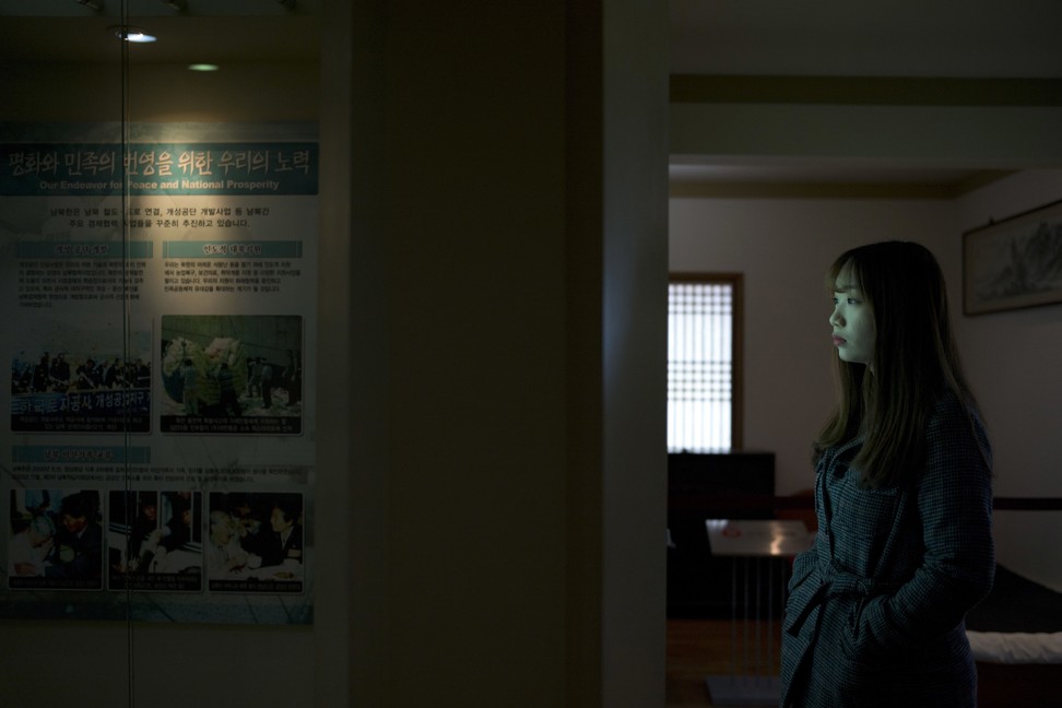 Heo Suyeon, 25, tours the villa known as Hwajinpo Castle, once a holiday home for late North Korea founder Kim Il-sung. Photo: AP