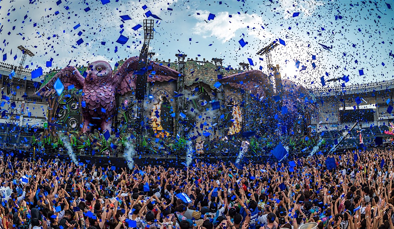 The crowd at Japan’s Electric Daisy Carnival last year.