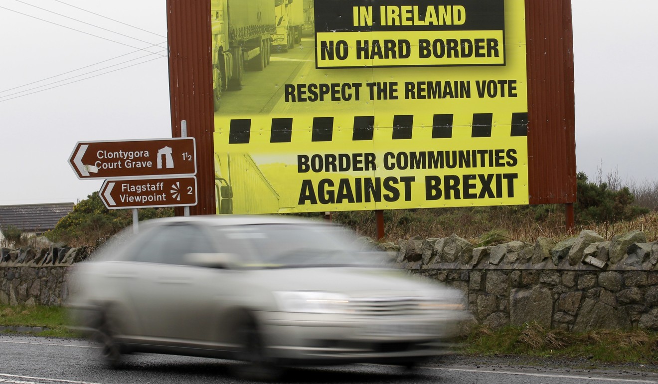 After Britain leaves the European Union in 2019, the 500 km border between Northern Ireland and Ireland will be the UK's only land frontier with a member of the bloc, making it one of the trickiest issues in the divorce negotiations. Photo: AP