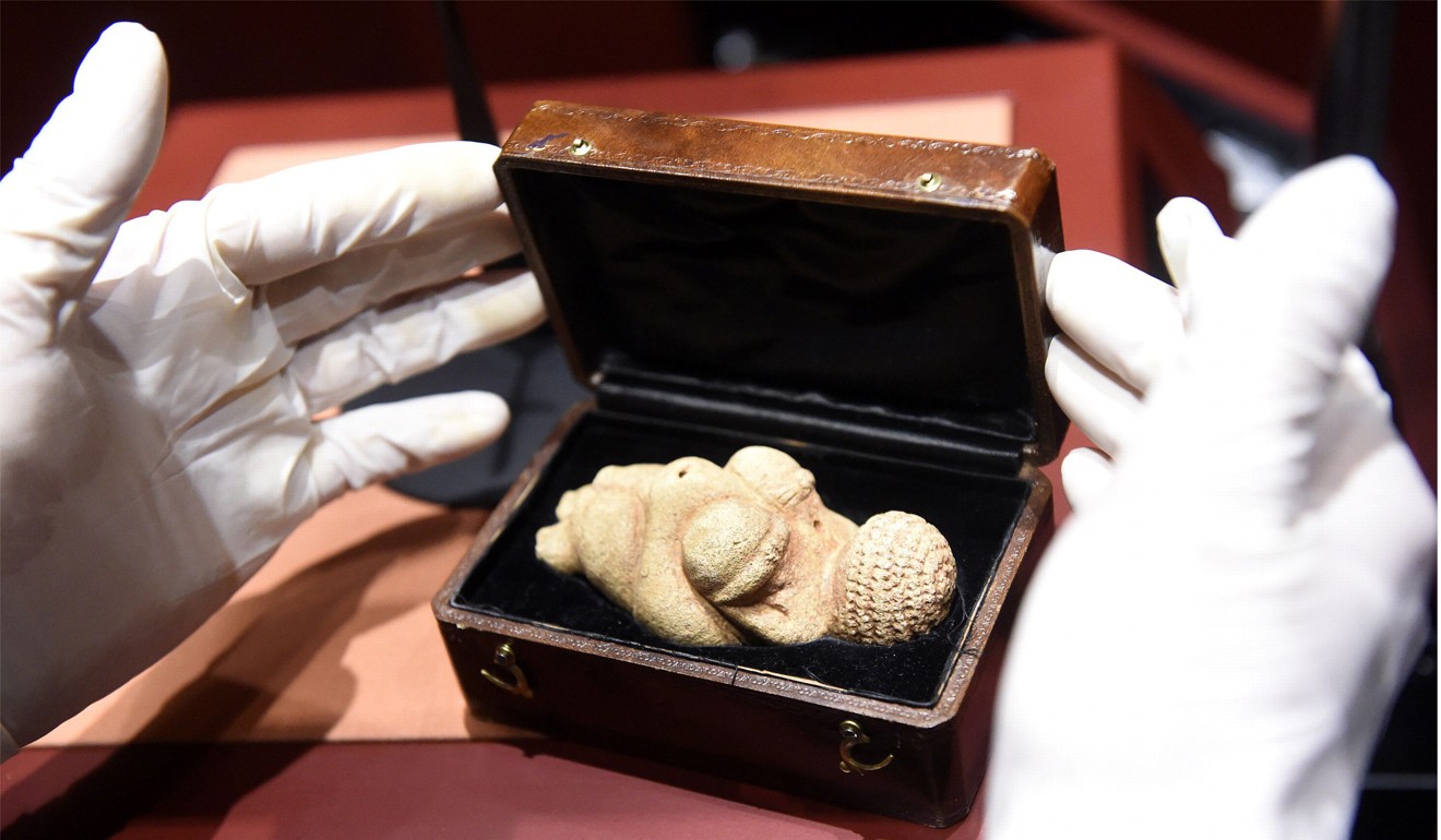 This undated picture released on February 28 shows the prehistoric Venus of Willendorf figurine at the Natural History Museum in Vienna, Austria. Photo: Agence France-Presse