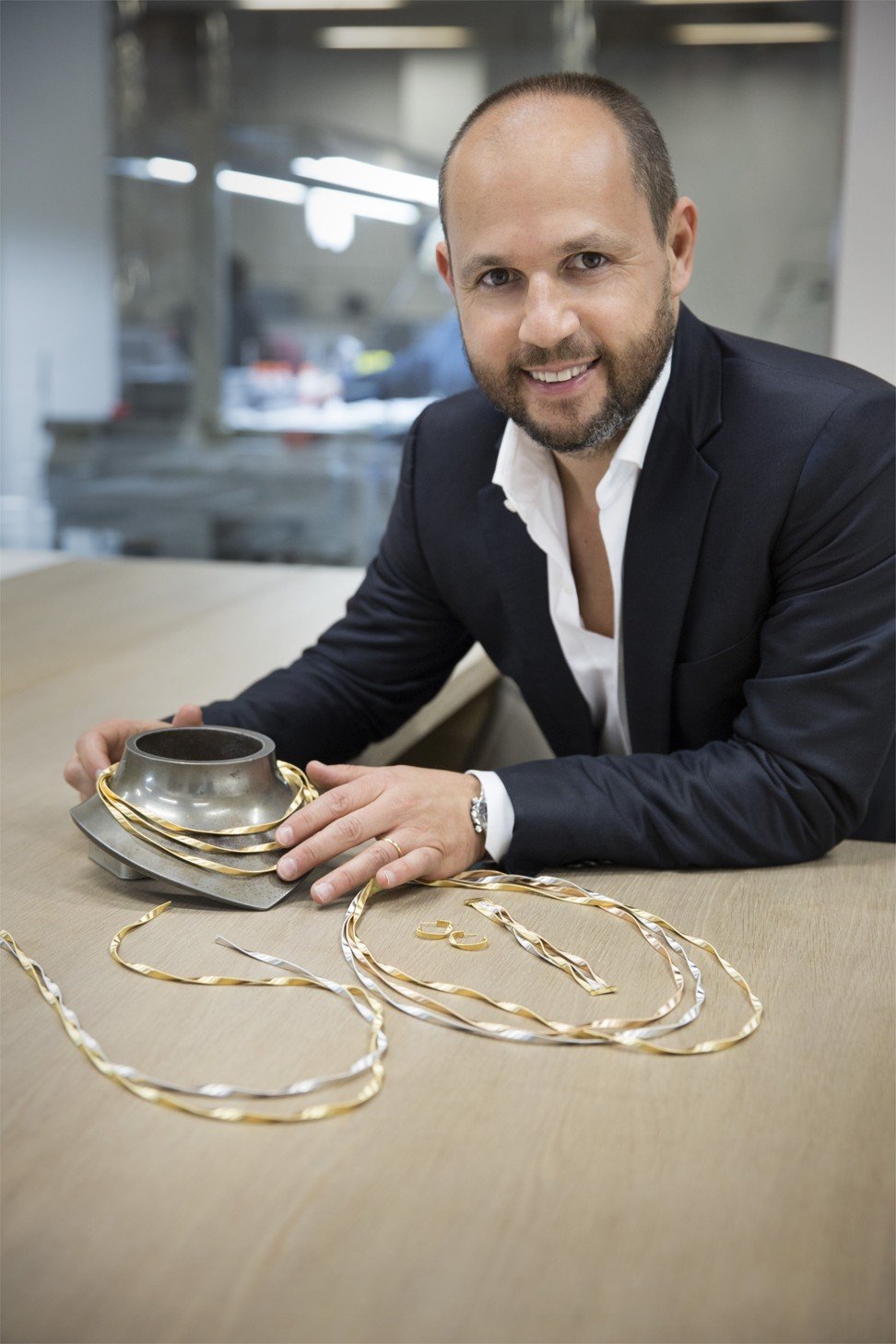 Italian jeweller Marco Bicego with his Marrakech collection. Photo: Carlo Lavatori