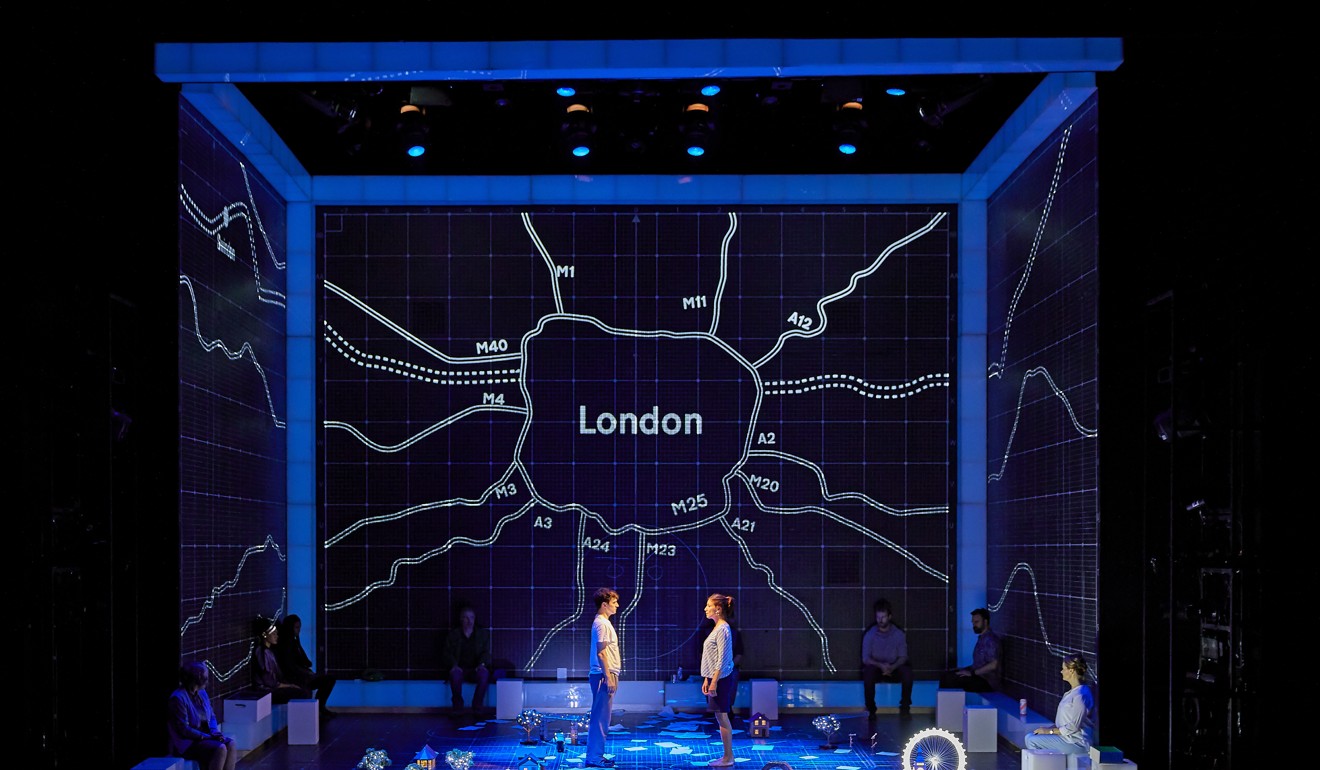 Jenkins and Emma Beattie in a scene from The Curious Incident of the Dog in the Night-Time.