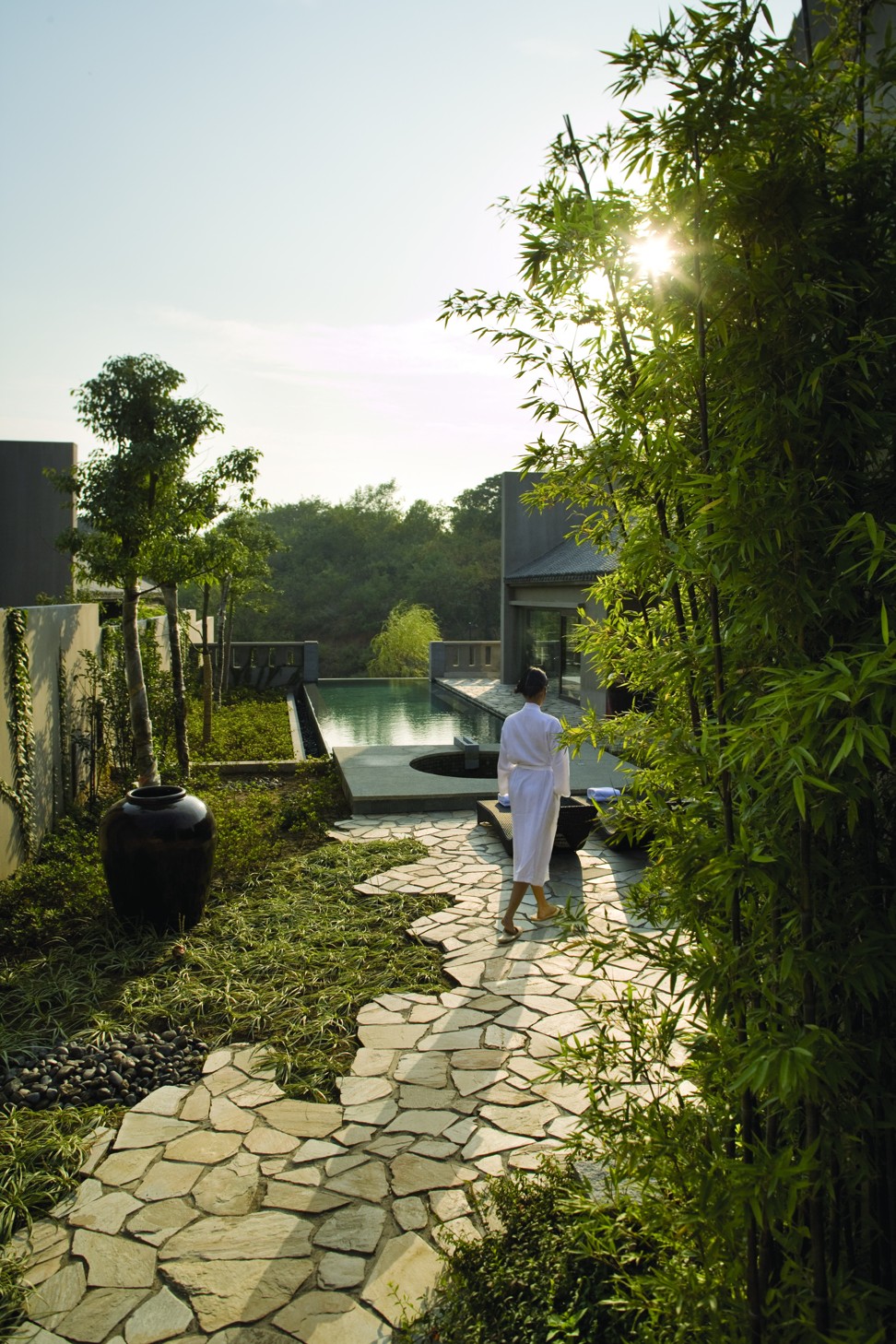 Private hot springs villa at Kayumanis Nanjing Private Villa & Spa.