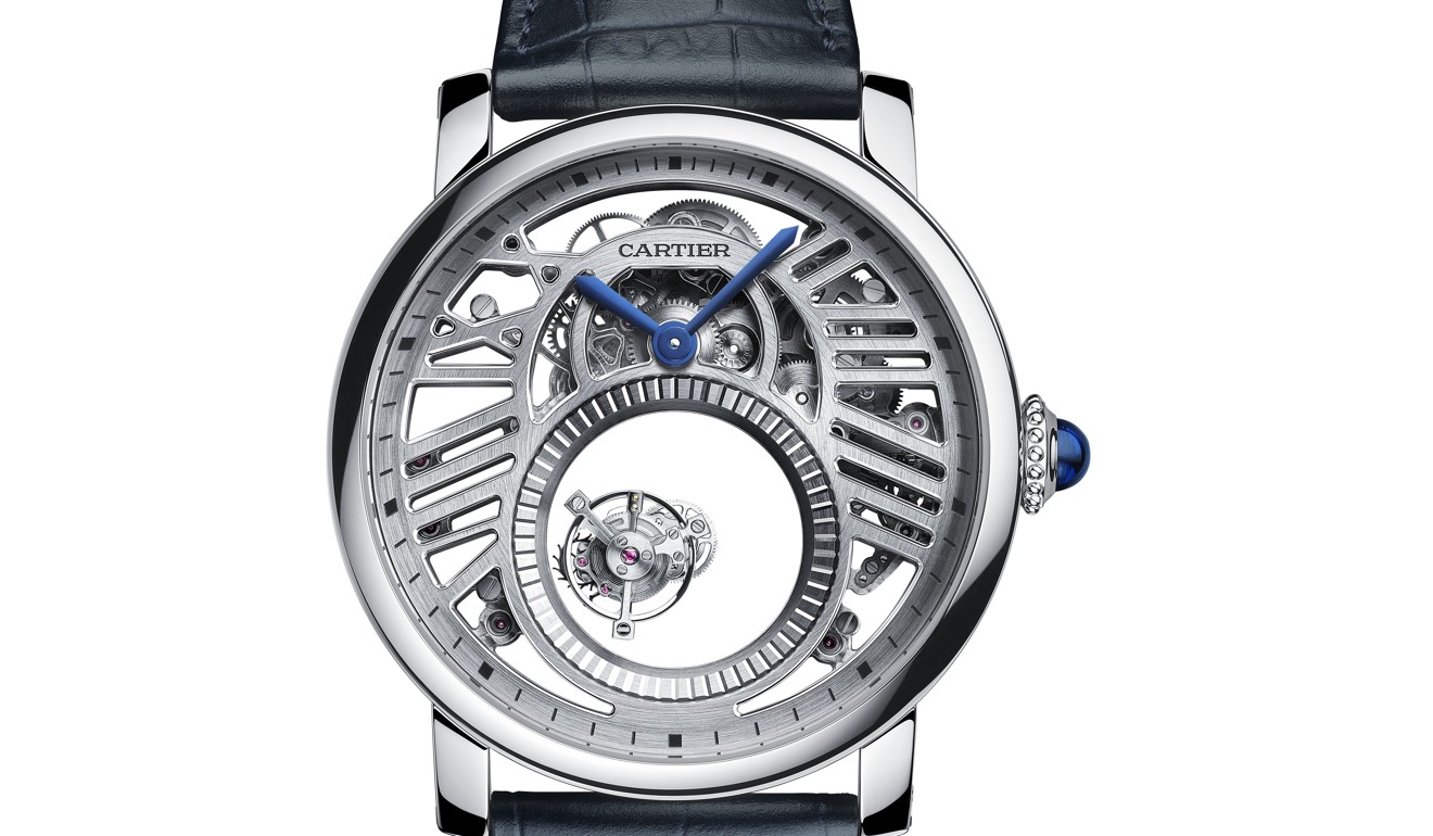 Rotonde de Cartier Skeleton Mysterious Double Tourbillon