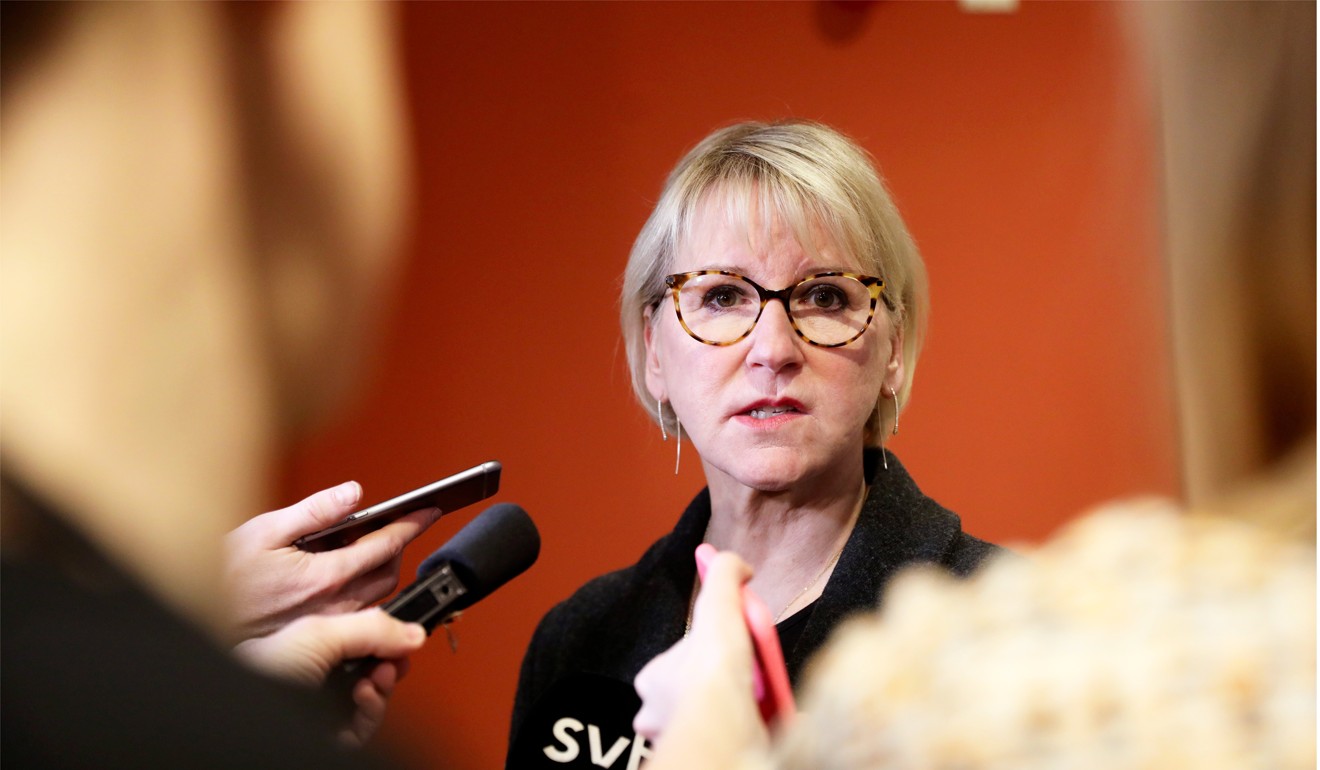 Ri has been meeting with Sweden's foreign minister, Margot Wallstrom (pictured on Friday). Photo: EPA-EFE