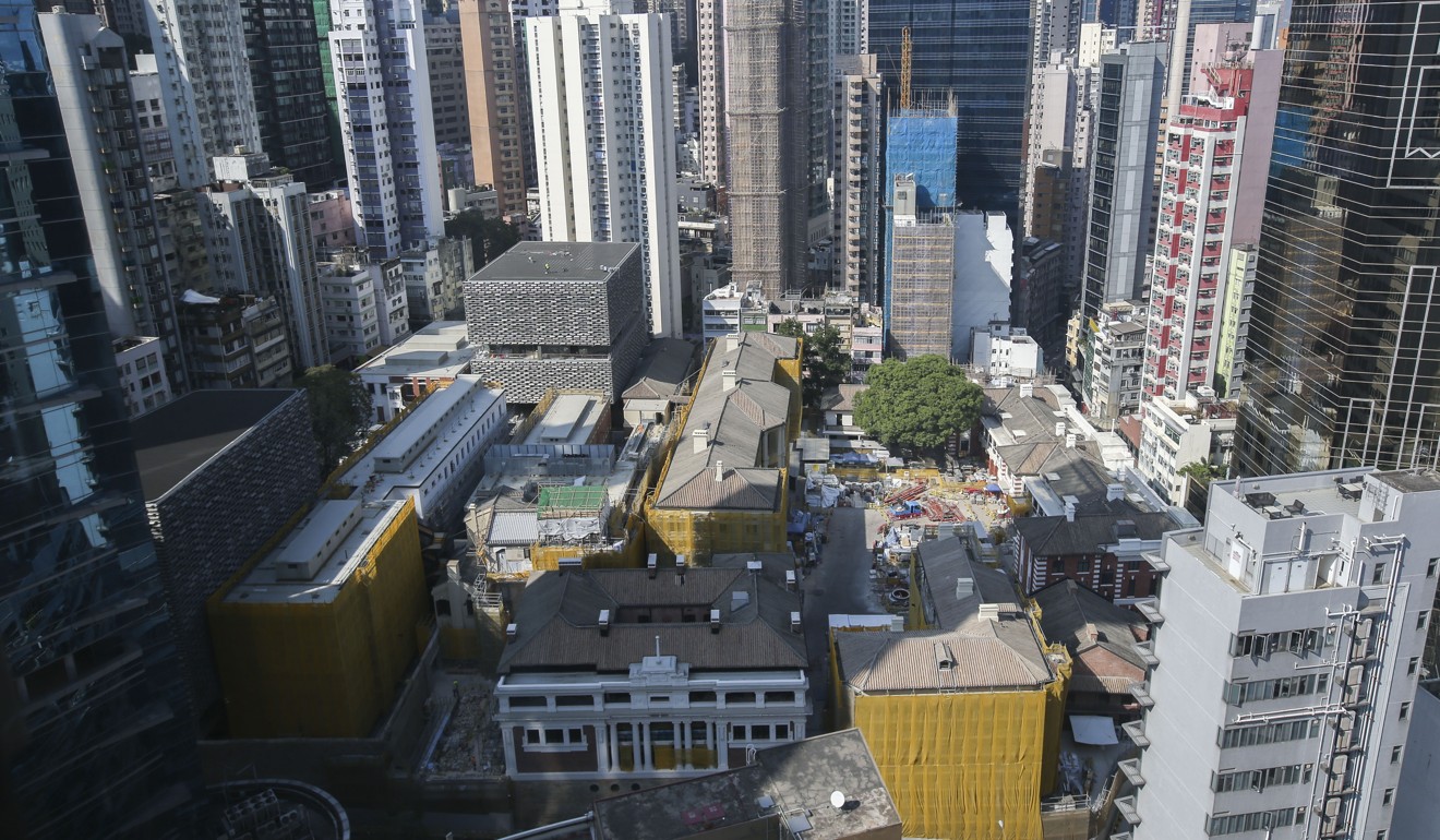 The former Central Police Station compound is in a densely packed area. Photo: David Wong