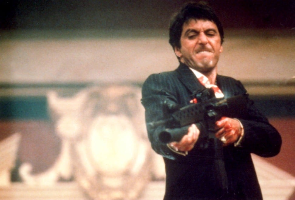 Al Pacino in a scene from the film Scarface. Photo: Handout