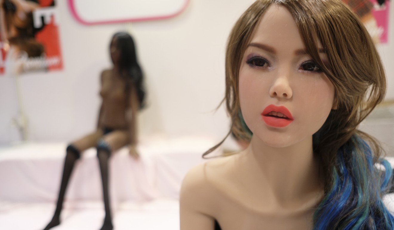 Sex dolls on display at the Asia Adult Expo 2017. Photo: James Wendlinger