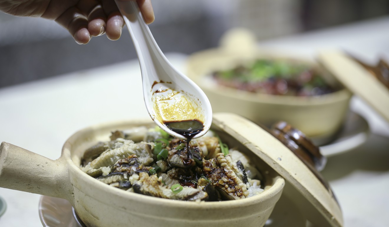 Eel and frog leg clay pot rice at Chan Hon Kee Restaurant in Tai Po. Photo: Jonathan Wong