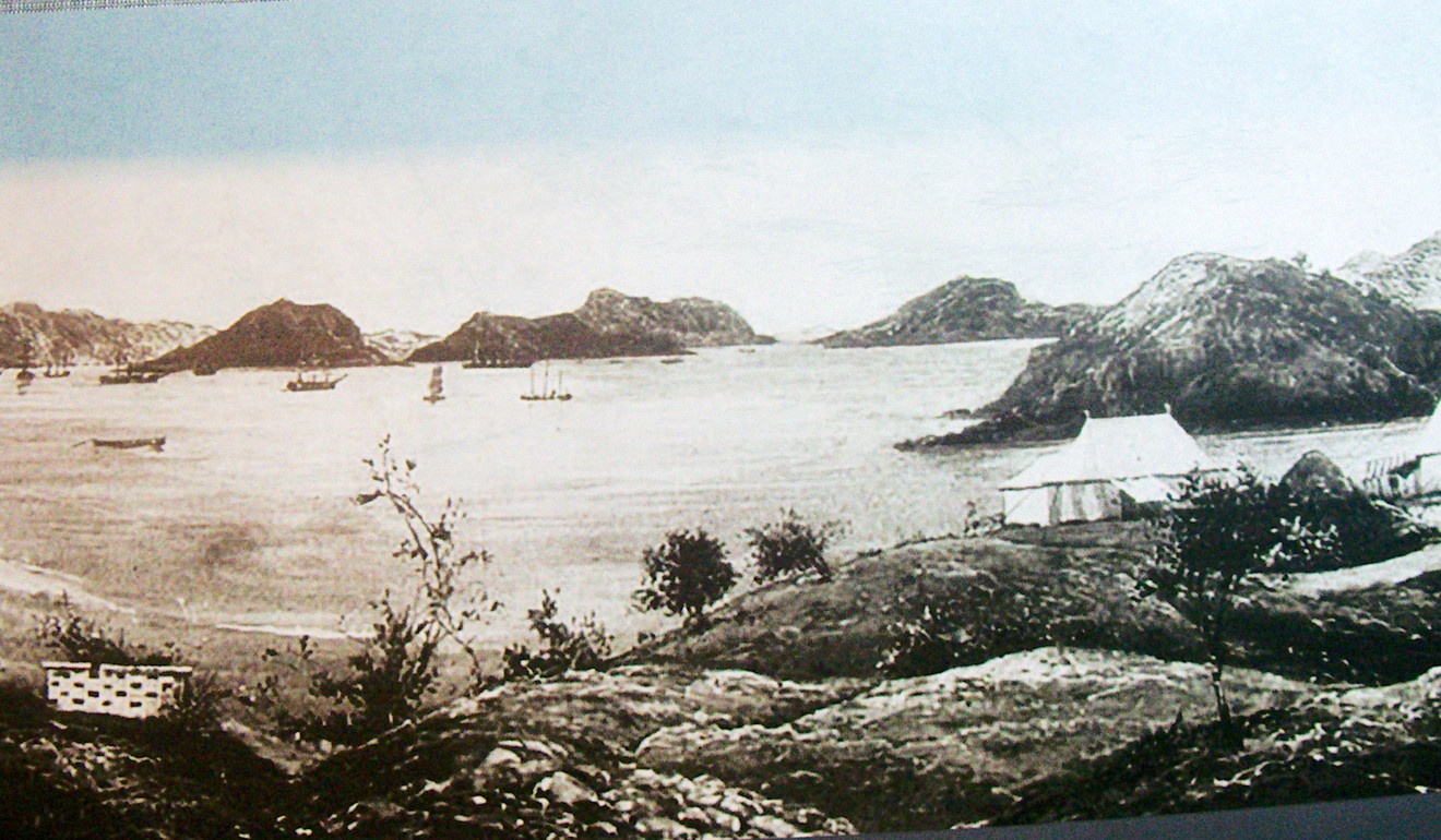 An 1841 drawing of Dinghai seen from a part of the city that became known as 49th Hill after a battle between British and Chinese forces. Photo: Stuart Heaver