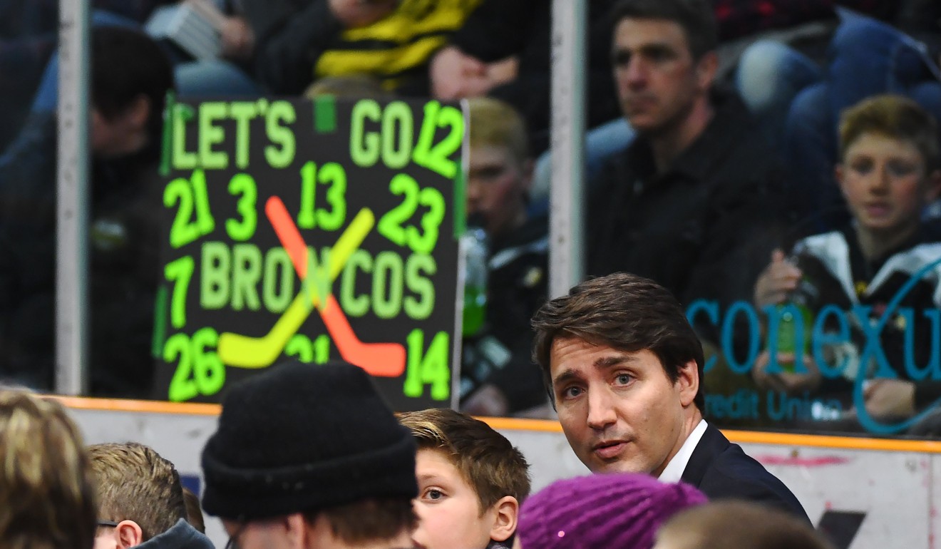 Canadian Prime Minister Justin Trudeau attends the vigil. Photo: AFP