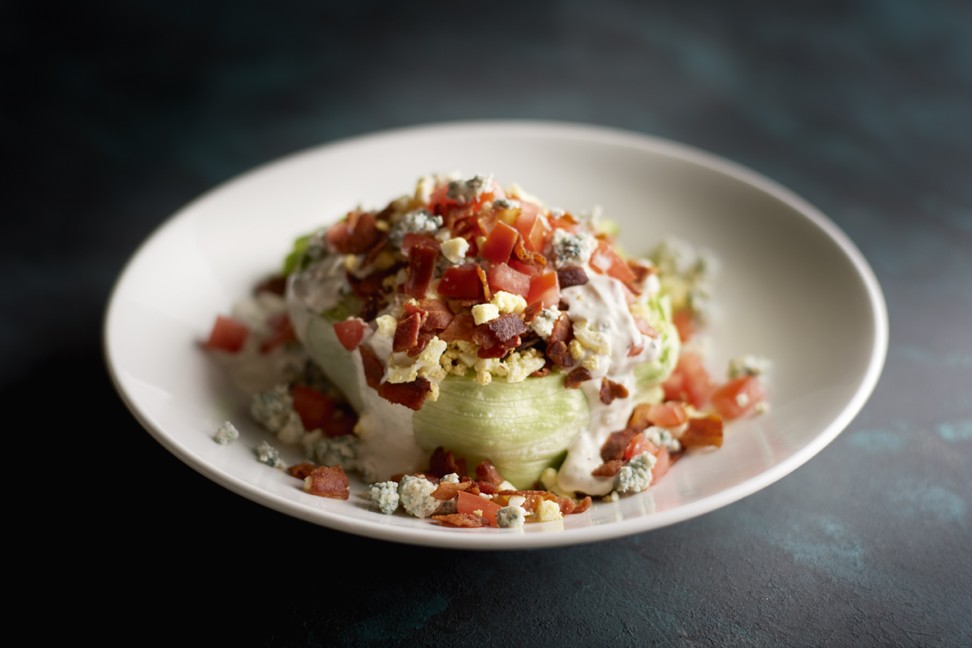 A centre-cut iceberg with blue cheese dressing on Morton’s of Chicago’s gluten-free menu. 