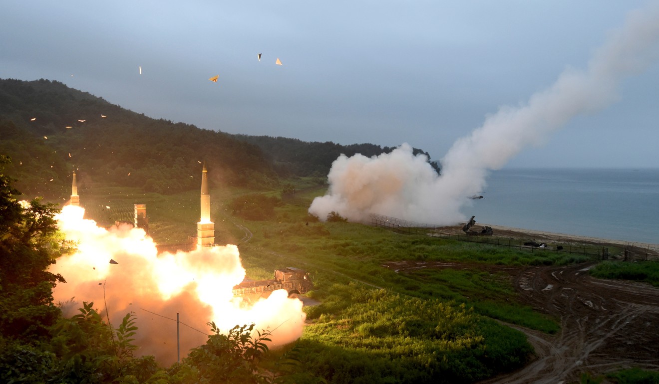 South KoreaN and US forces carrying out a missile test drill in July last year. Photo: Associated Press