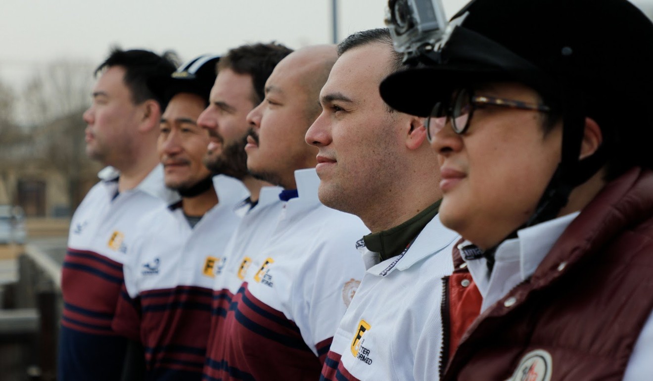 Hong Kong polo beginners in Tianjin.