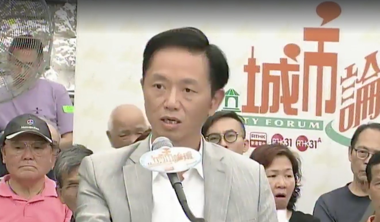 School principal Choi Kwok-kwong speaks at City Forum. Source: RTHK