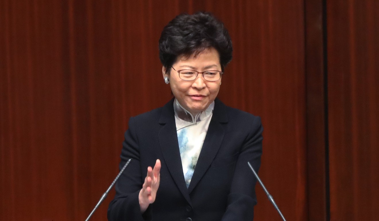 Hong Kong Chief Executive Carrie Lam Cheng Yuet-ngor has said that said the government was leaning towards adopting the vacancy tax policy. Photo: Edward Wong
