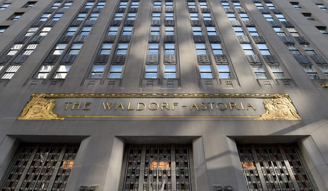 Anbang acquired the Waldorf-Astoria hotel in New York for US$2 billion from the Blackstone Group in February 2017. Photo: AFP