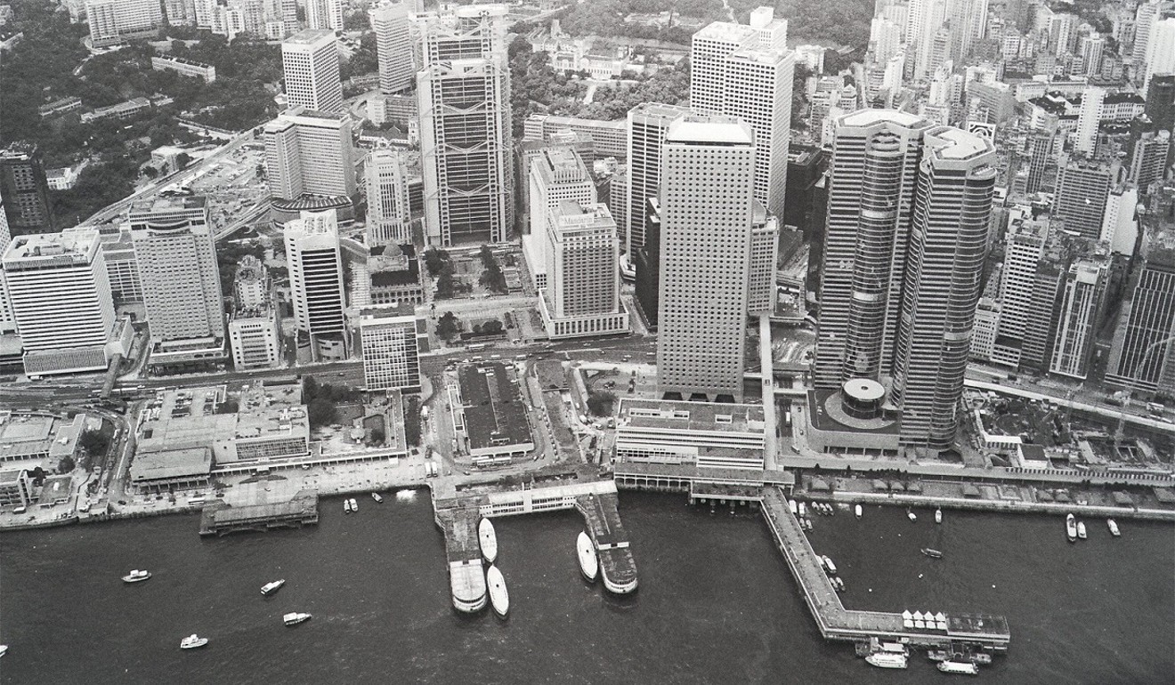 Aerial view of the Hong Kong harbour in 1968. Photo: SCMP.