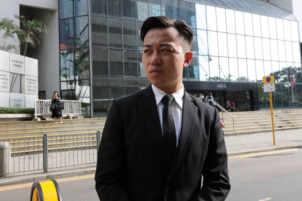 Former Hong Kong Pegasus player, Lee Ka-ho, aged 24, leaves the District Court in Wan Chai on April 19. He has also been charged with match-fixing. Photo: SCMP/Felix Wong