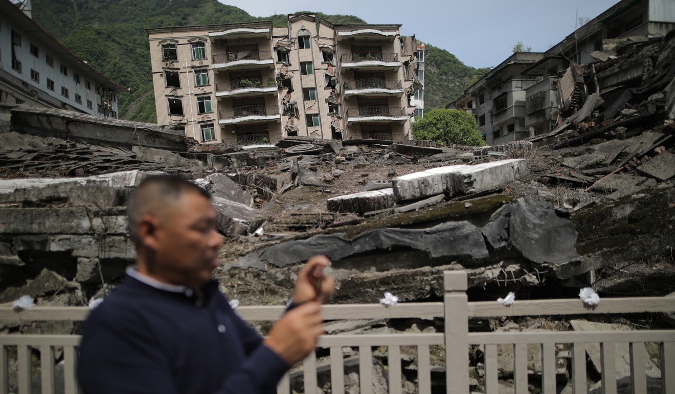 Buildings in Beichuan destroyed by the 2008 earthquake. Photo: EPA-EFE