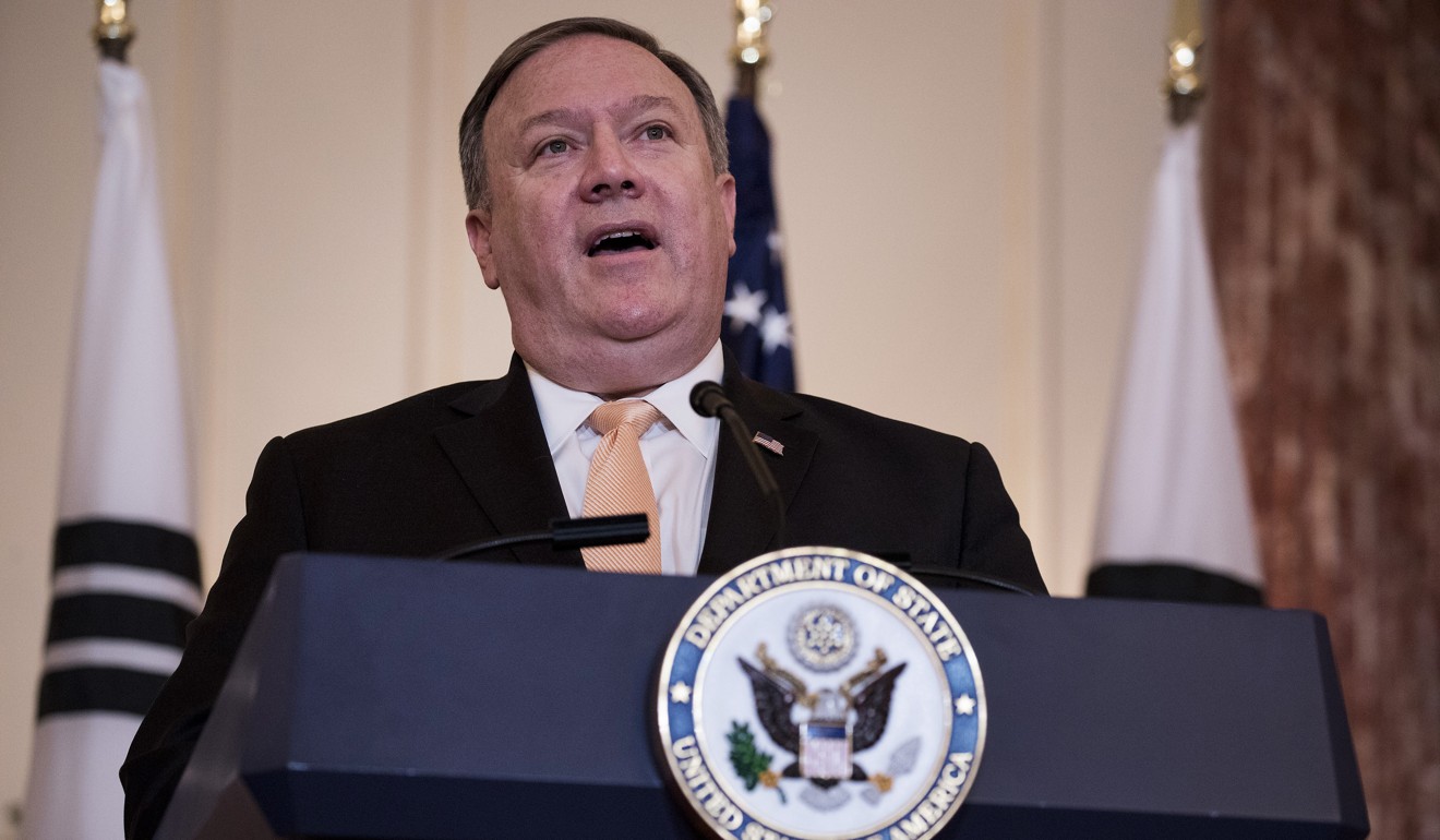 Mike Pompeo, US Secretary of State, plans to detail the US desire to create a “coalition” against the “destabilising activities” of Iran. Photo: Bloomberg