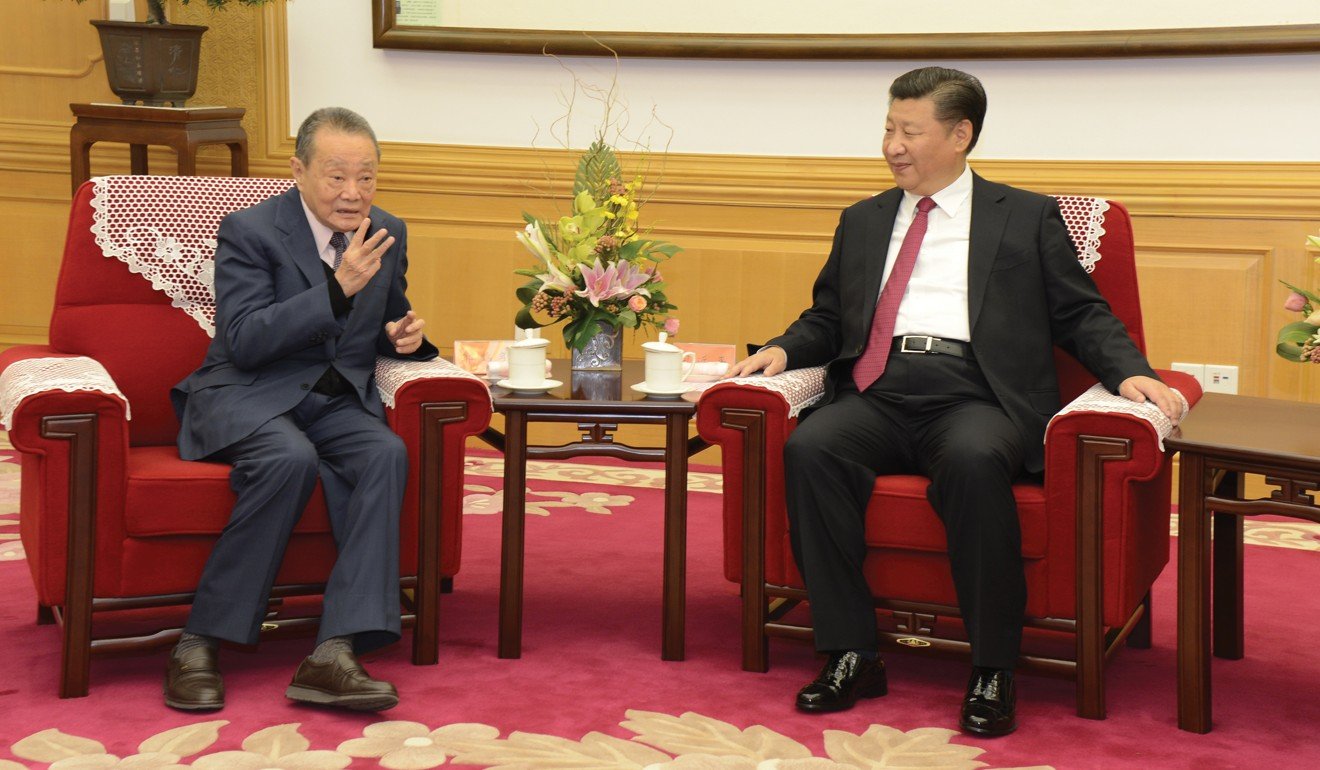 Robert Kuok with President Xi Jinping in October 2016. Photo: Goh Eck Kheng