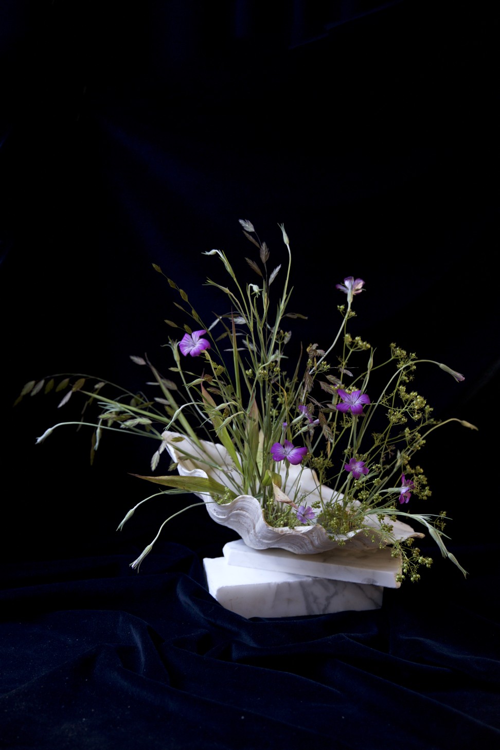 A floral arrangement by Thompson.