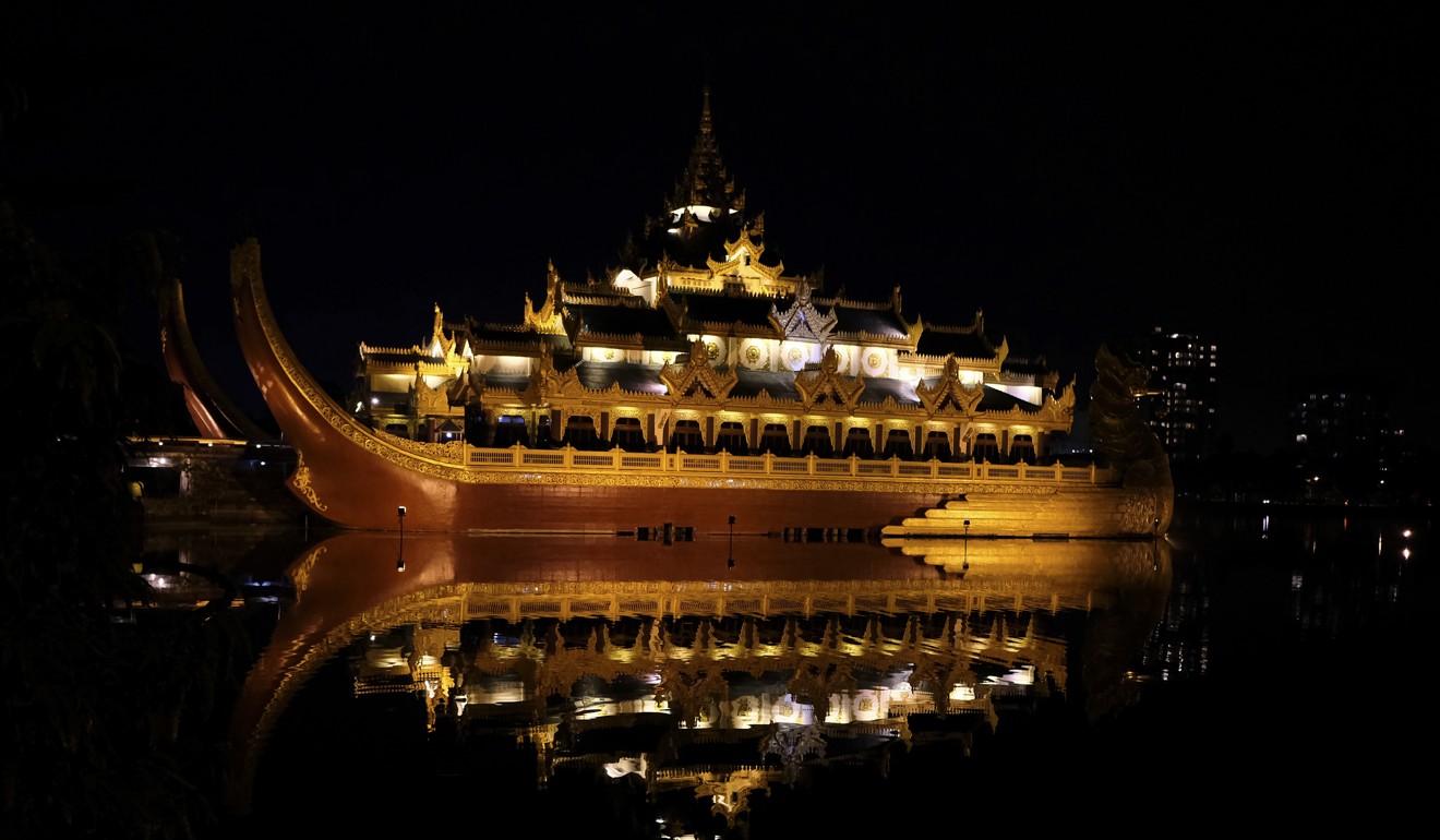 The Shwedagon Pagoda in Yangon by night. Photo: James Wendlinger