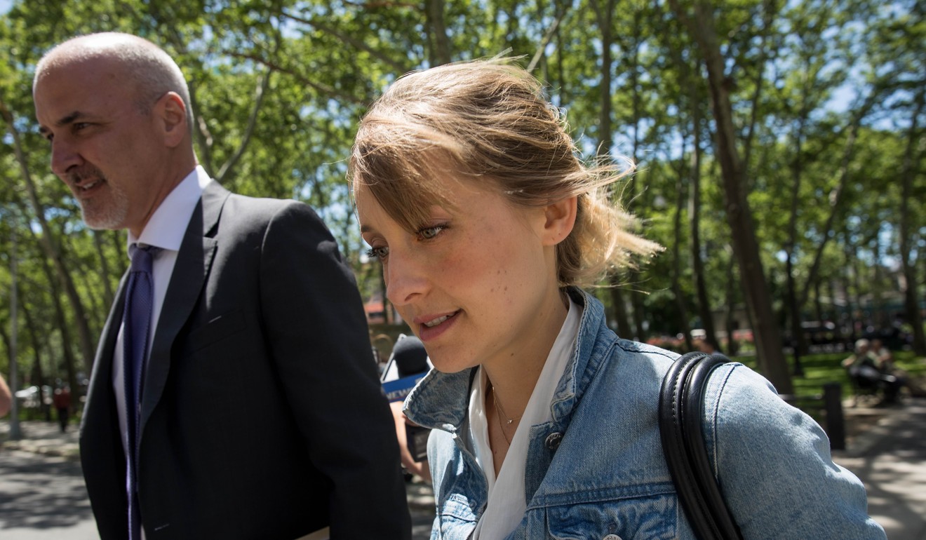 Actress Allison Mack arrives at the US District Court for the Eastern District of New York for a status conference on Tuesday. Photo: Agence France-Presse