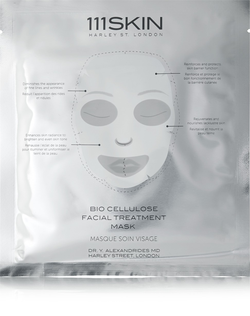 111SKIN Bio Cellulose Mask delivers brightening nutrients into the dermis, instantly locking moisture into your face.