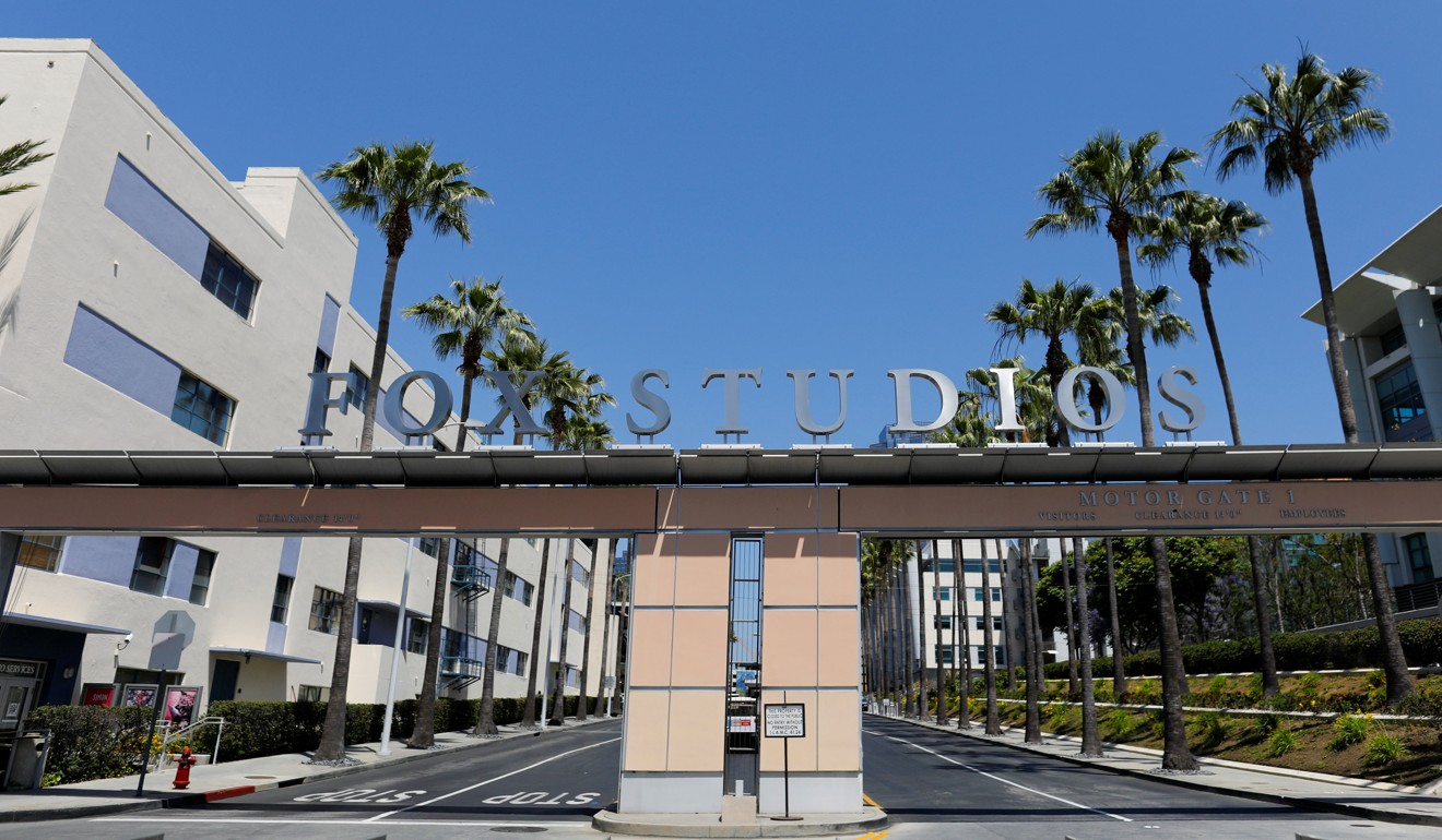 An entrance to Fox Studios is shown in Los Angeles, California, on Wednesday. Photo: Reuters