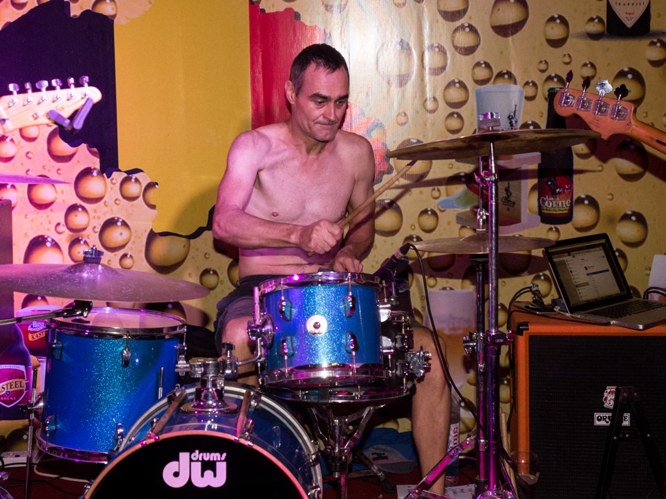 Drummer Lee Chapman of Kampot Playboys. Photo: Steve Porte