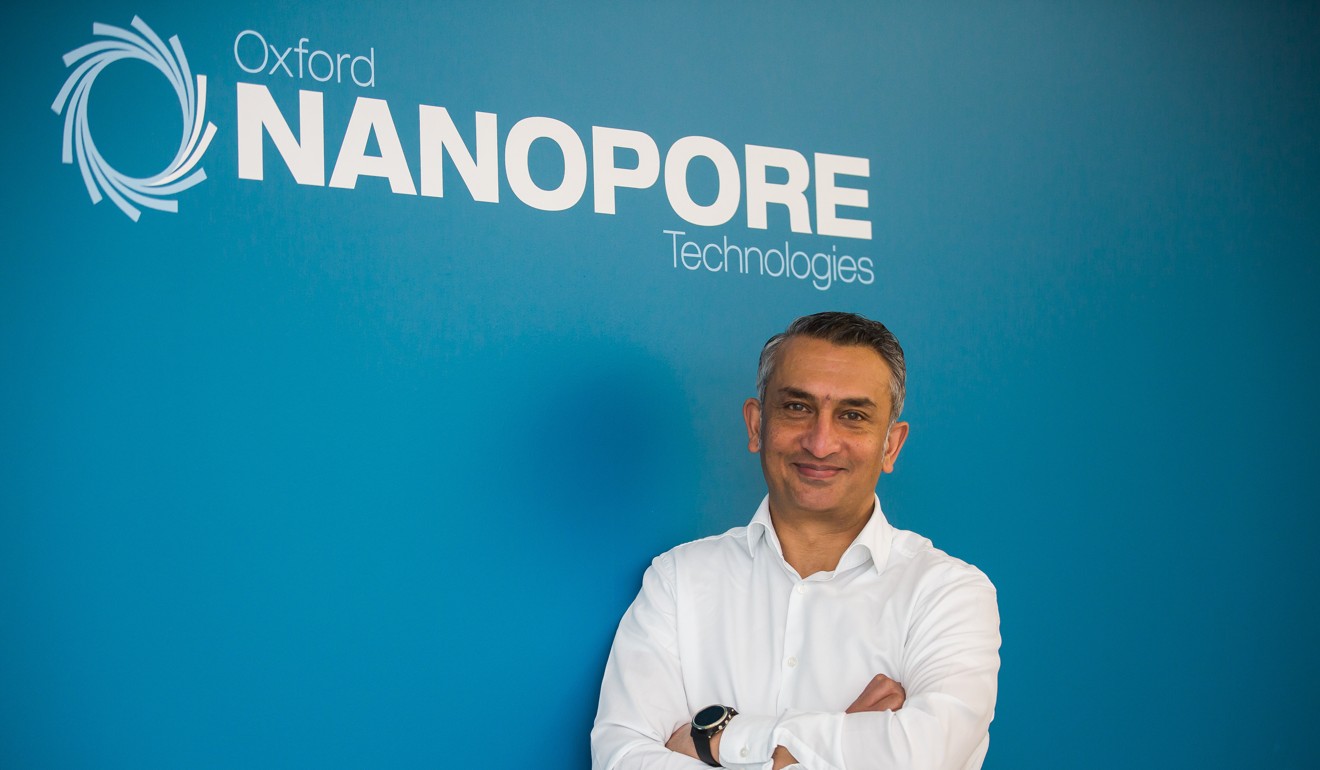 Gordon Sanghera, CEO of DNA sequencing devices maker Oxford Nanopore Technologies, says his company only plans to charge for the consumables used in the company’s devices. Photo: Handout