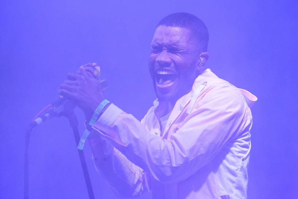 Frank Ocean performs at the Bonnaroo Music & Arts Festival in Manchester, Tennessee. Photo: AFP
