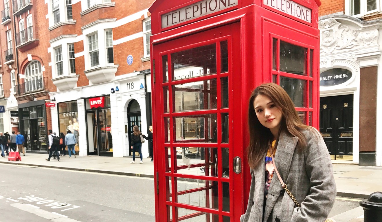 Xixi during her trip to London.