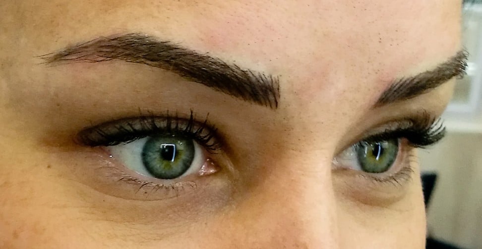 The result of microblading at Patrick Henri in Sheung Wan.