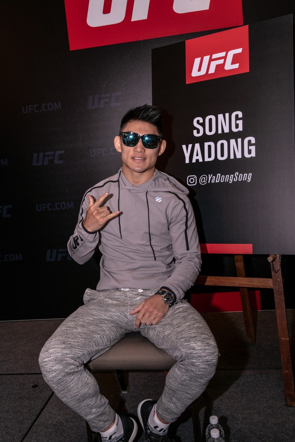 Song Yadong at the media day in Singapore. Photo: Singaporemaven