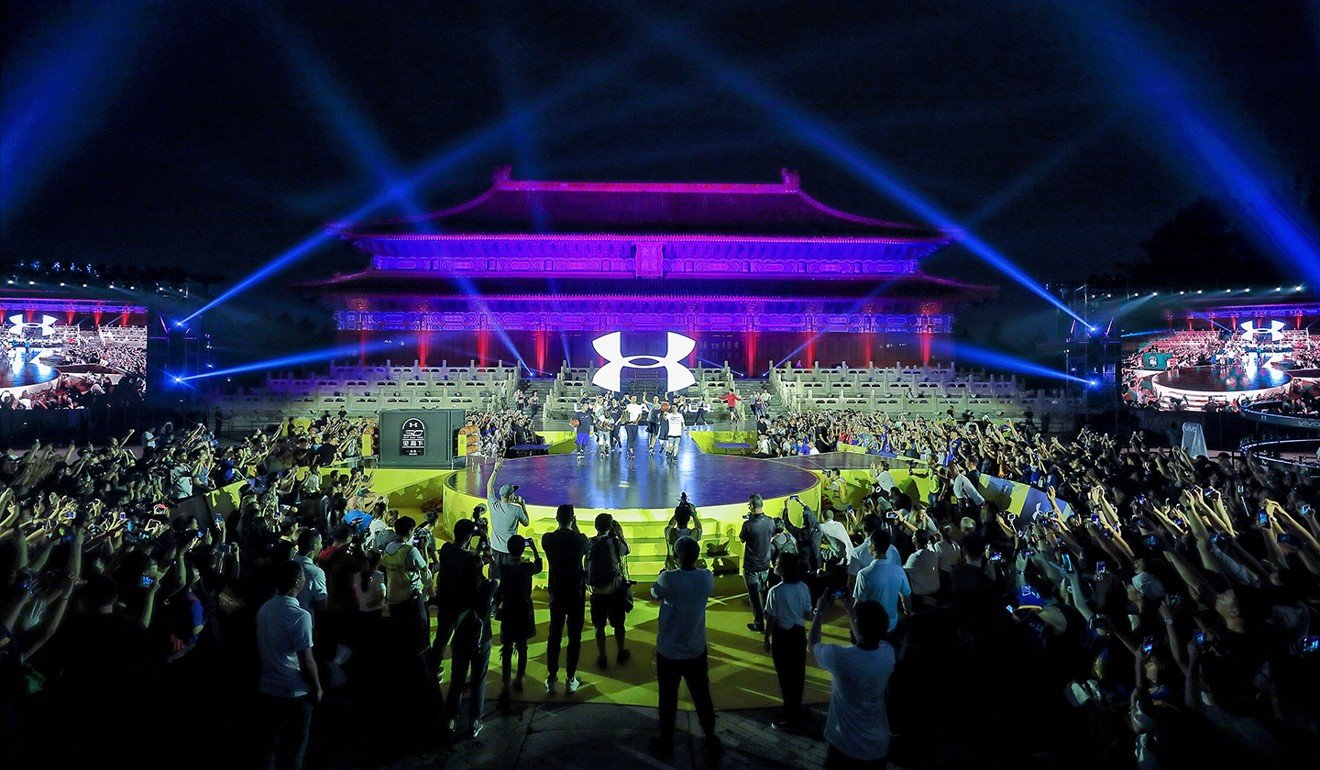 American sportswear company Under Armour’s event held at the Imperial Ancestral Temple of Beijing in 2017.