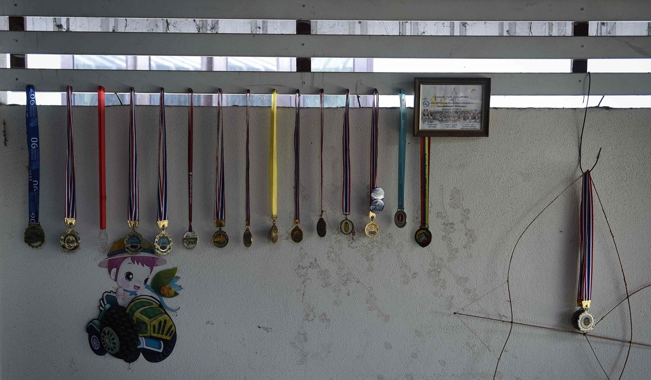 Cycling medals belonging to Pheeraphat 'Night' Sompiengjai. Photo: AFP