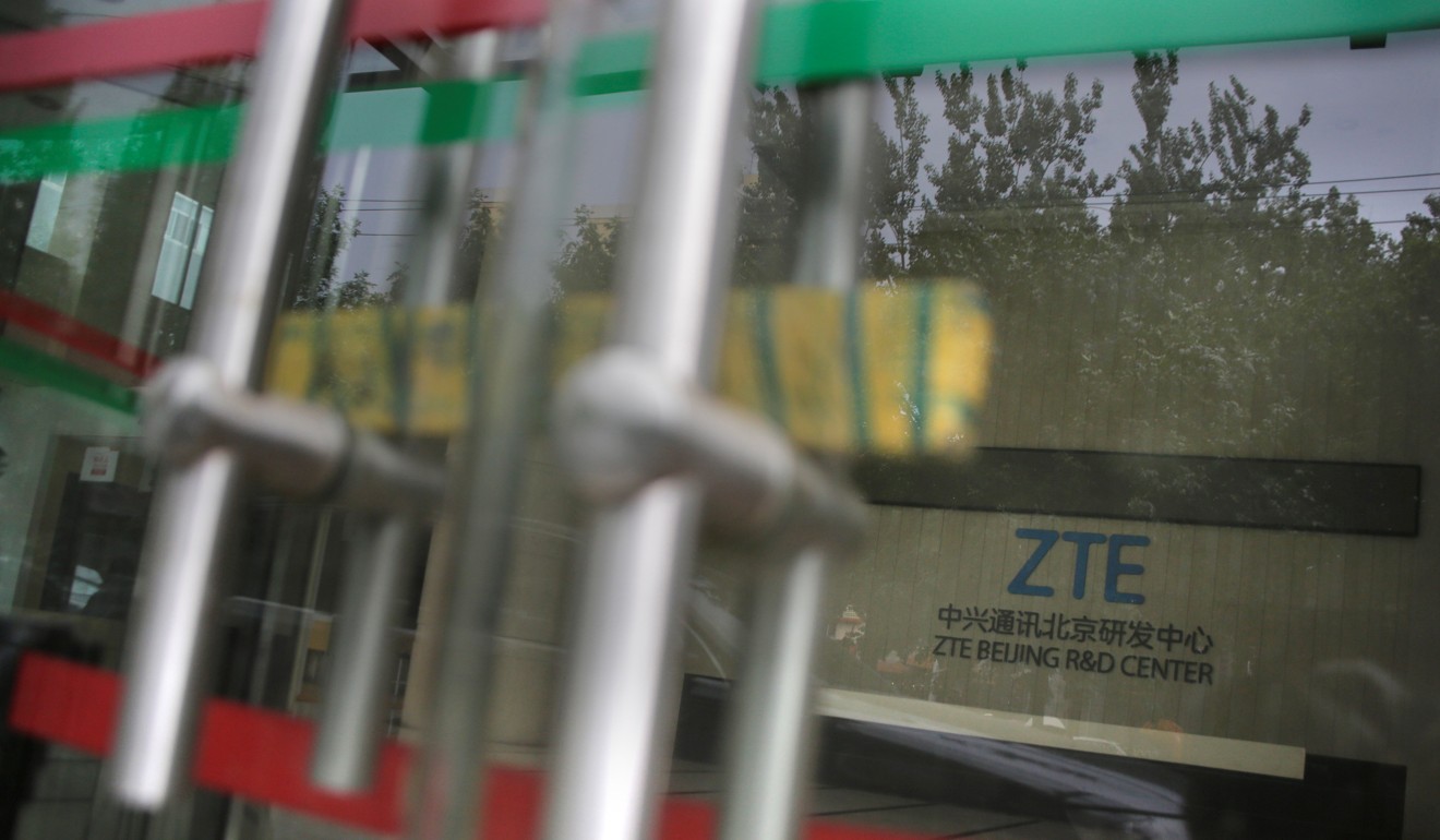 Trump’s promise to partially rehabilitate the US operations of the Chinese telecommunications company ZTE have become mired in Congress-White House discord. Photo: Reuters