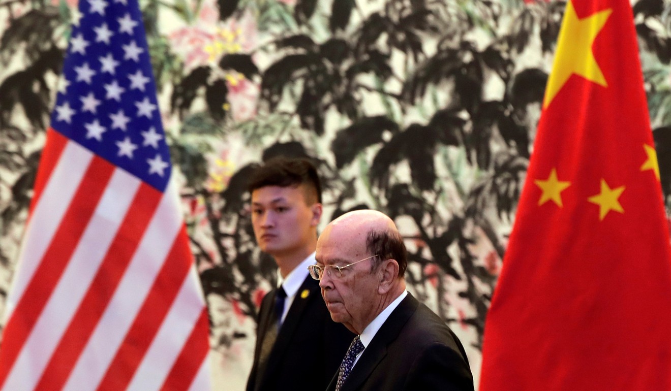 US Commerce Secretary Wilbur Ross at the Diaoyutai State Guesthouse for his meeting with Chinese Vice-Premier Liu He. Photo: Reuters