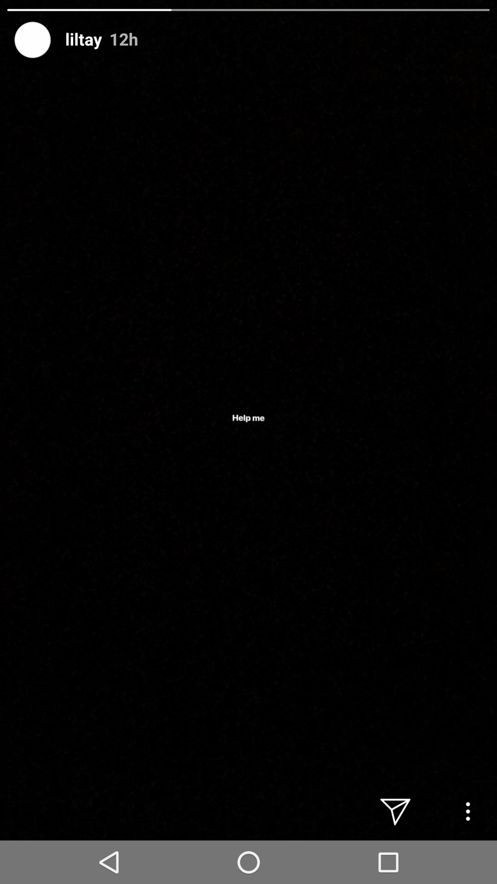 Lil Tay’s “Help me” message posted on Instagram.
