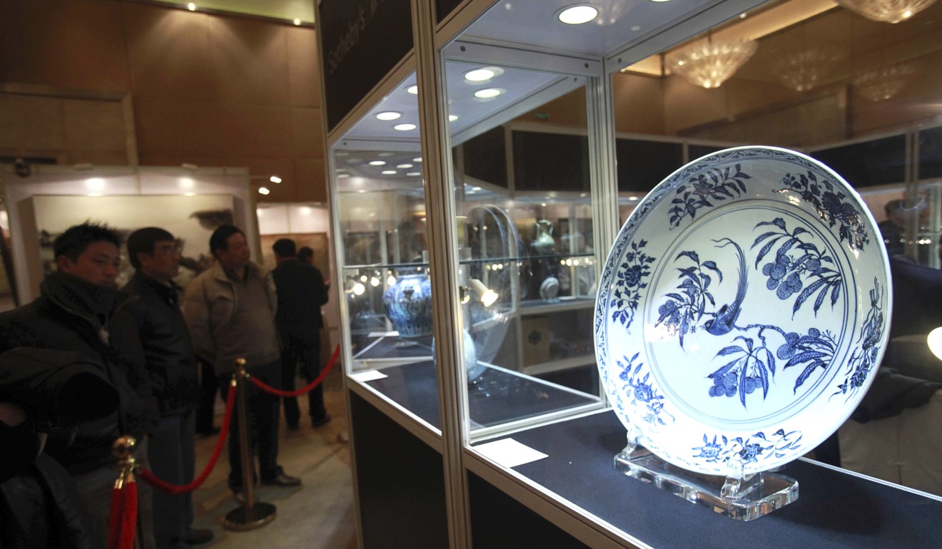 Chinese antiques is one of two subgroups in the “Works of Art” category facing the new 10 per cent tariffs. Photo: AFP