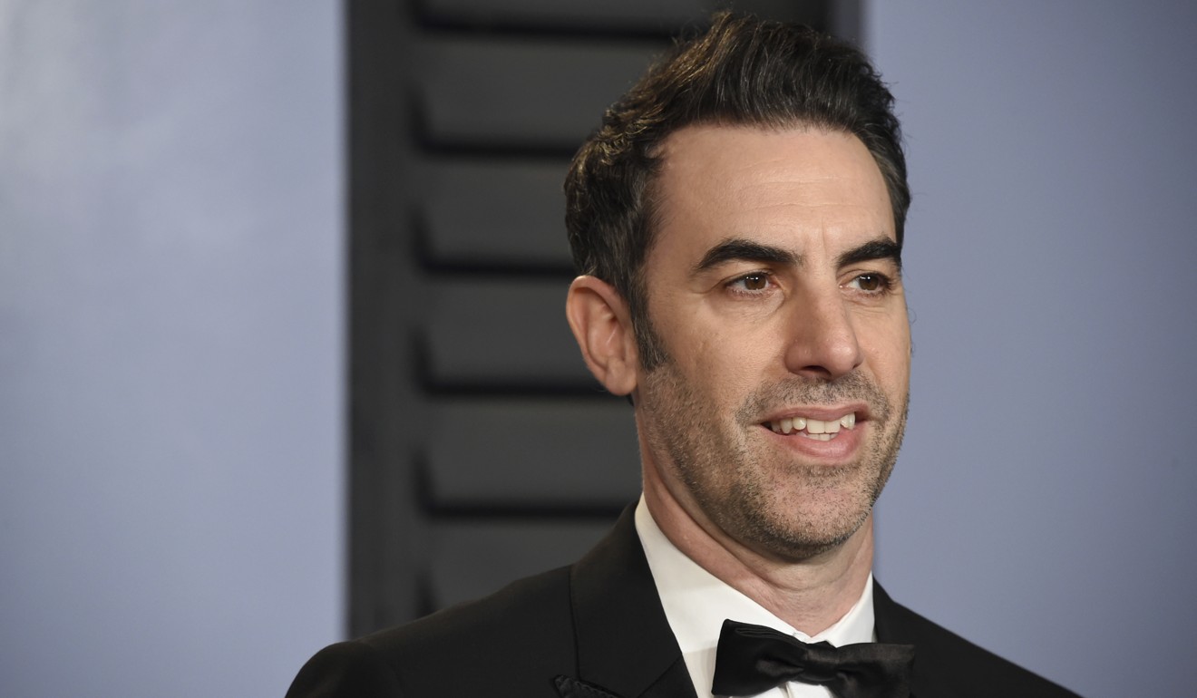 Sacha Baron Cohen arrives at the Vanity Fair Oscar Party in Beverly Hills, California, on March 4. Photo: Invision via AP
