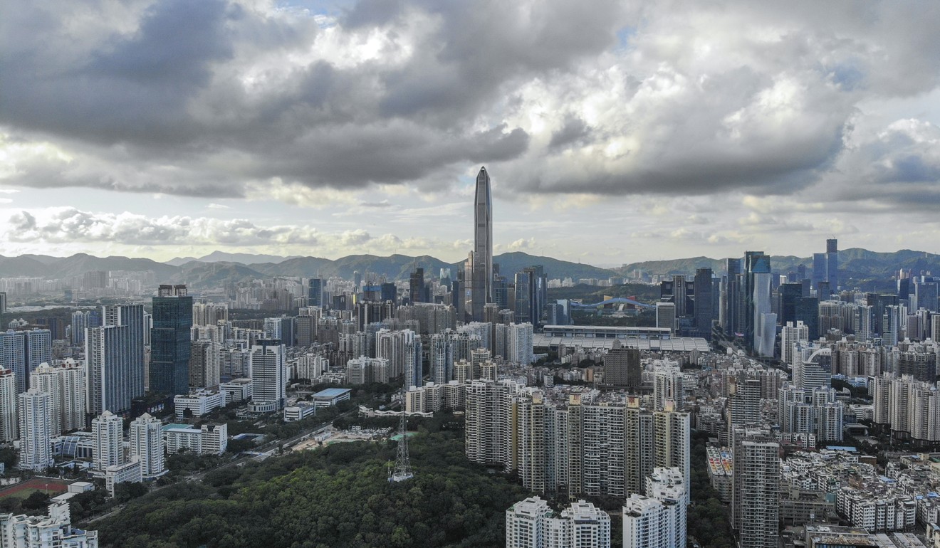 The Futian district of Shenzhen, which is one of 11 cities included in the Greater Bay Area project. Photo: Roy Issa