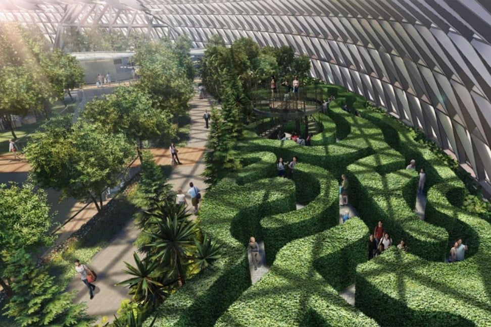 Canopy Mazes, Singapore’s largest hedge maze in a garden environment, will be located inside Jewel Changi at Changi Airport.