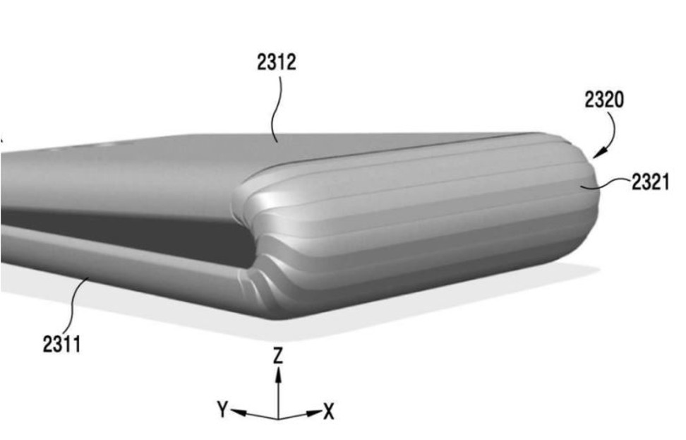 The Samsung phone will reportedly have a 7-inch display and fold in half like a wallet. Photo: Korean Patent Office